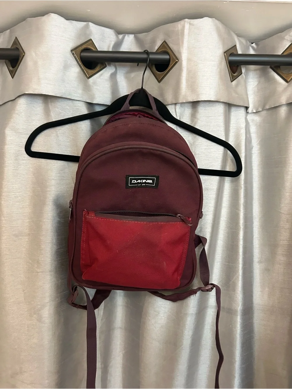 Dakine Two-Tone Burgundy and Red Backpack